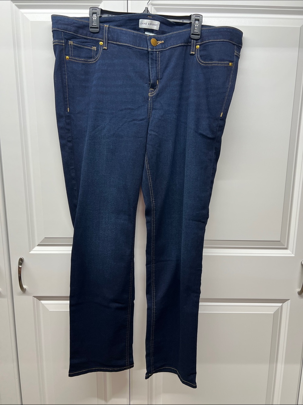 NWOT Lane Bryant Flex Magic Waistband Deluxe Fit Low Rise Straight Jeans Size 20